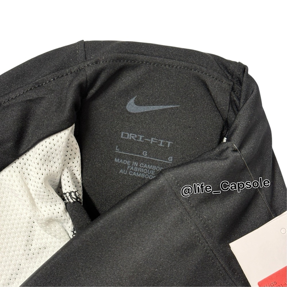 Youth L Youth Nike Recruit 3.0 Football Pants Padded DJ5731 Black Dri-FIT New - Picture 7 of 8